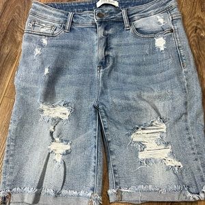 Judy Blue Distressed Shorts